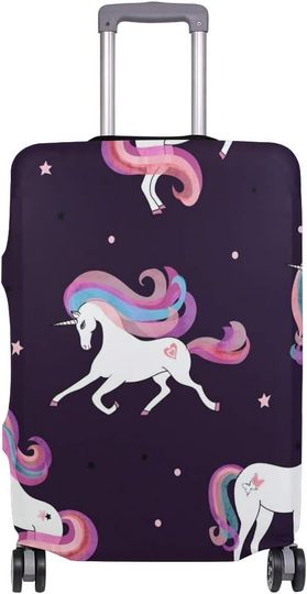 Beautiful Unicorn Magic Purple Luggage Cover