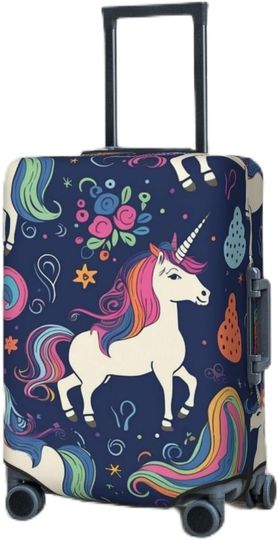 Unicorn and Rainbow Luggage Covers