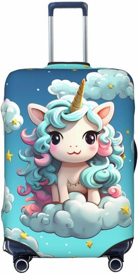 Cute Baby Unicorn Print Luggage Cover