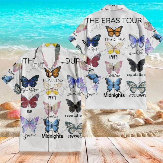 Taylor Lover Eras Tour Hawaiian Shirt, Taylor Button Shirt