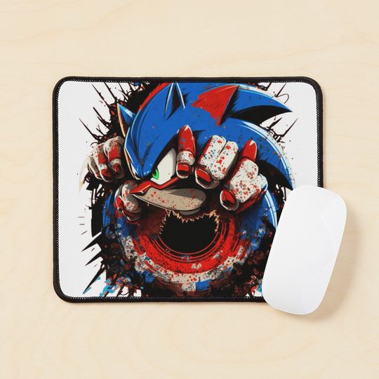 Angry Sonic - The Hedgehog Mouse Pad