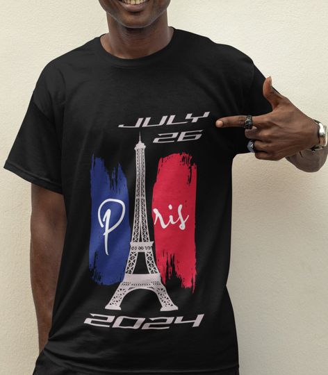 Paris France 2024 Shirt, 2024 Summer Sports Games, Travel To France Shirt, Eiffel Tower shirt, French flag tee, Souvenir French Gift Shirt.