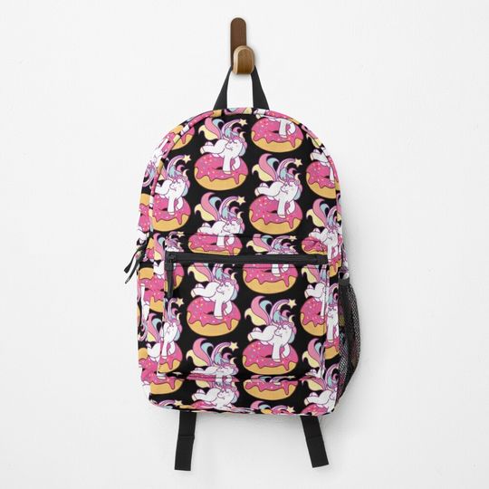 Unicorn and donut Backpack, Food Backpack