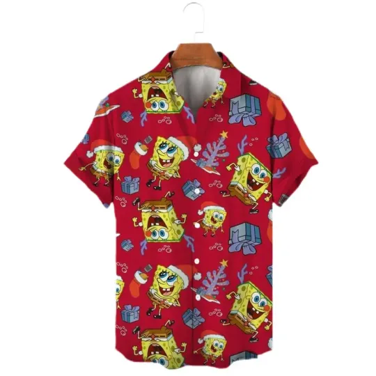 Funny Cute Spongebob Hawaiian Shirt