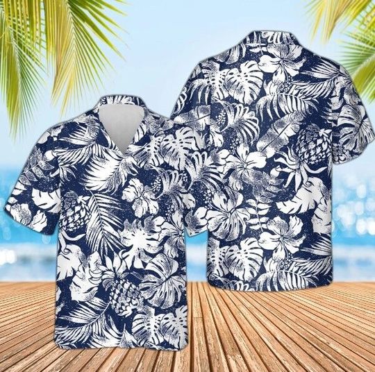 Tropical Palm Tree Hawaiian Shirt, Hawaii Summer Shirt