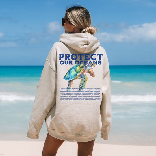 Protect Our Oceans Hoodie, Marine Biologist Hoodie, Save The Ocean