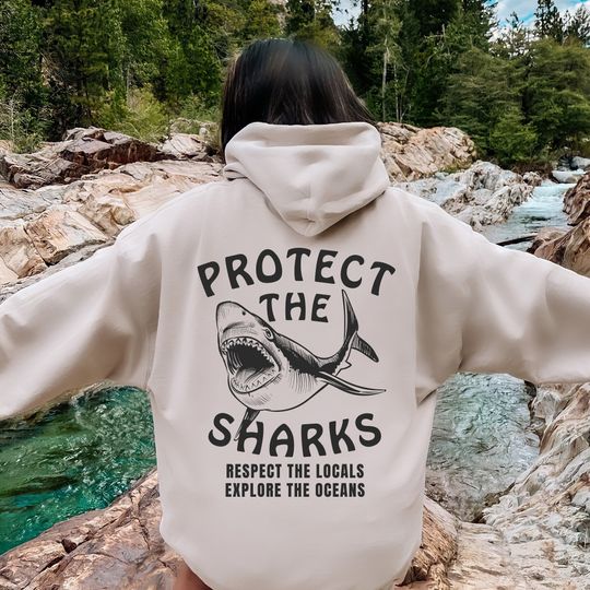 Protect The Sharks Hoodie, Shark Hoodie, Shark Hoodie, Shark Lover Gifts