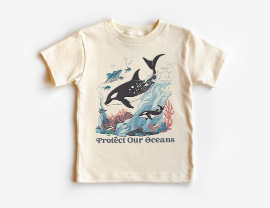 Orca Whale Shirt - Cute Ocean Aesthetic - Protect Our Oceans Shirt