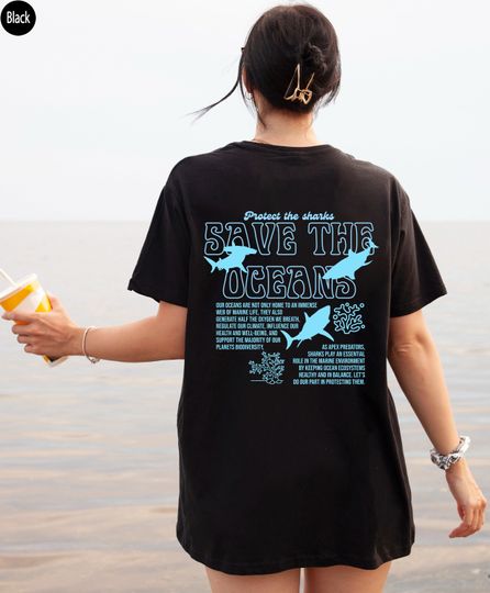 Shark Shirt, Save The Ocean, Protect Our Oceans Shirt, Shark Lover Gift