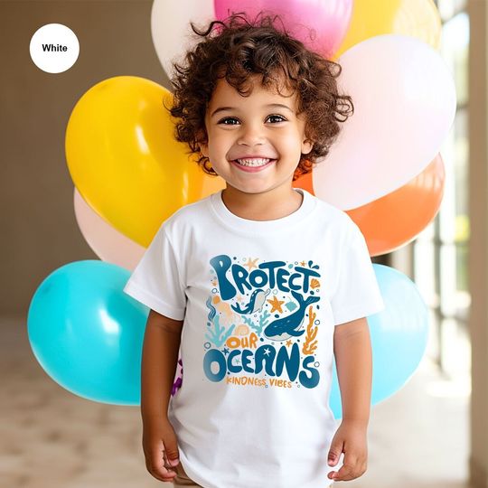Protect Our Oceans Shirt, Earth Day T-Shirt, Kindeness Vibes Shirt