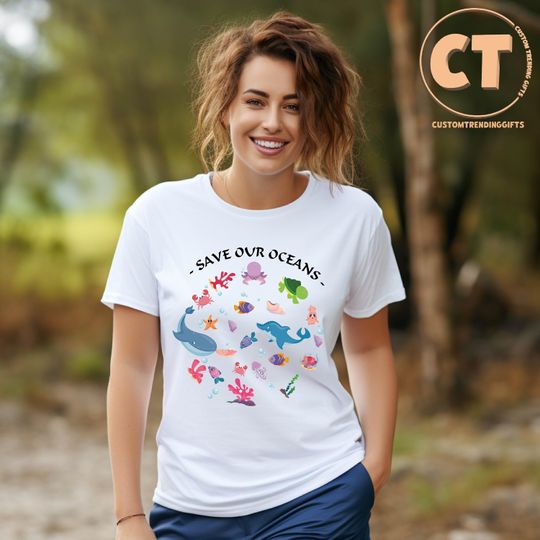 Save Our Oceans Shirt, Earth Day Tshirt, Save The Whales Tee
