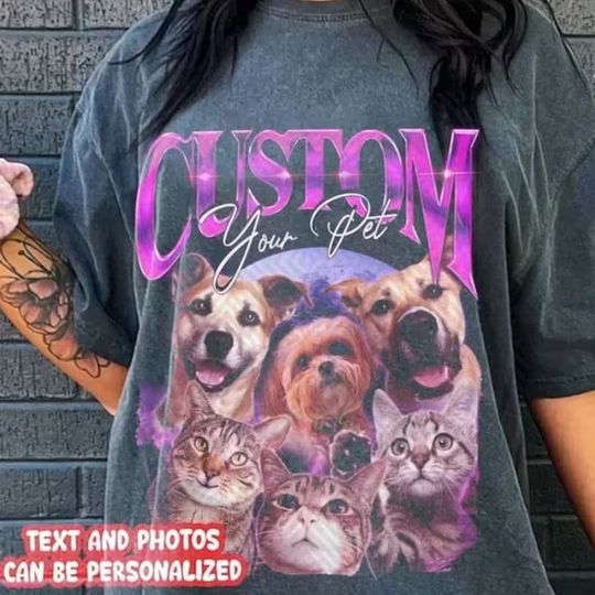 Custom Pet Shirt, Custom Vintage T Shirts, Vintage 90s Rap T Shirt