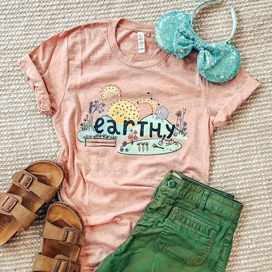 Earthy T-Shirt, Disney Shirt, Mickey Epcot Flower and Garden Festival Disney Garden T-shirt