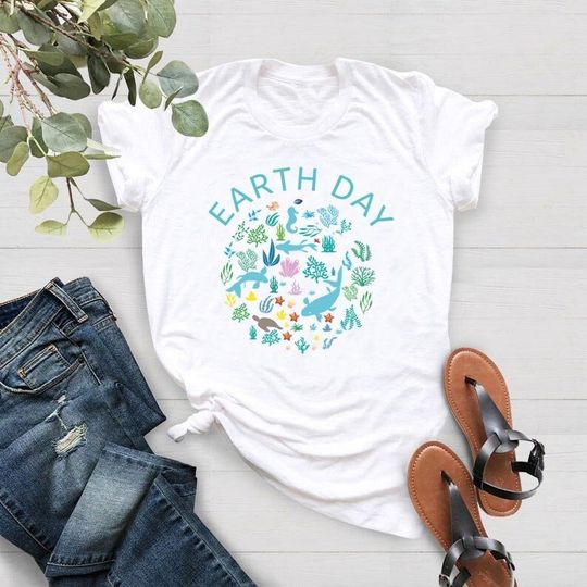 Cute Earth Day Shirt, Save The Planet Shirt, Gift For Ocean Lover