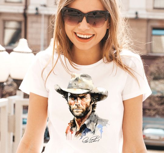 Clint Eastwood Fan Art Shirt, The Good the Bad and the Ugly