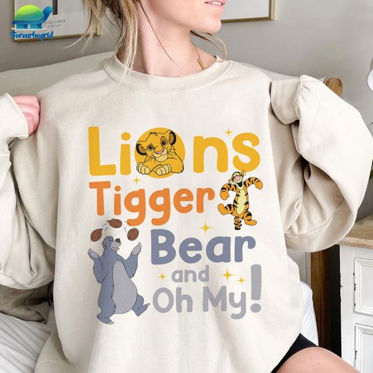 Disney Lions Tigger Bear And Oh My Sweatshirt