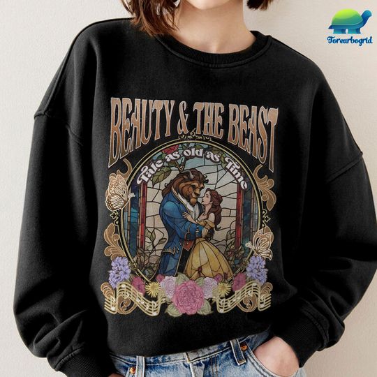 Disney Vintage Beauty and The Beast Sweatshirt