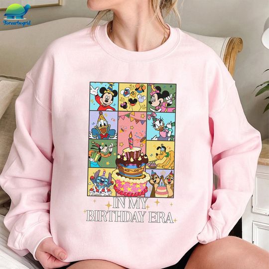 Disney Vintage Mickey and Friends Birthday Sweatshirt