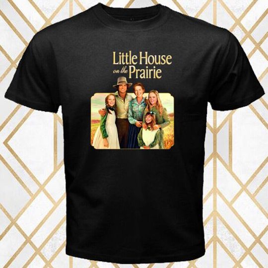 Little House On The Prairie TV Series Men's Black T-Shirt