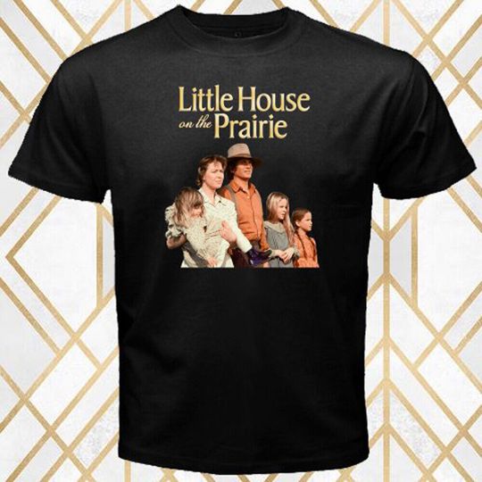 Little House on The Prairie Drama TV Series Men's Black T-Shirt