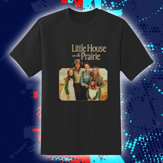 New T Shirt Little House on The Prairie TV Show Men's Black T-Shirt