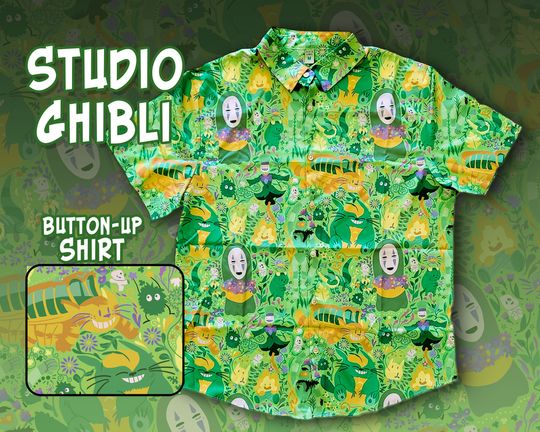 Studio GHIBLI Hawaiian Shirt Aloha Shirt