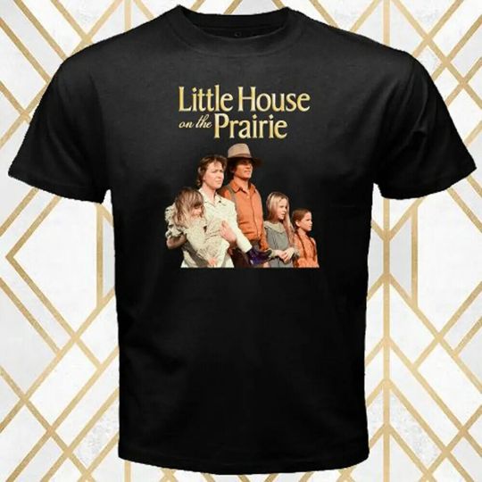 Little House on The Prairie Drama TV Series Mens Black T-Shirt