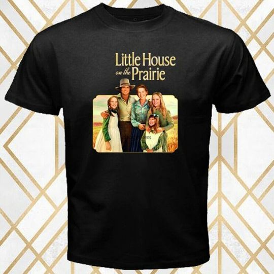 Little House On The Prairie TV Series Mens Black T-Shirt