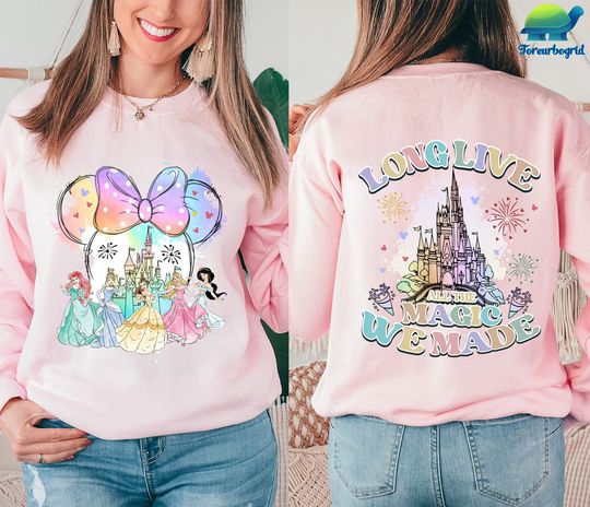 Disney Princess Castle Double Sided Sweatshirt
