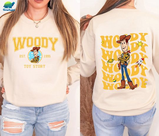 Disney Toy Story Woddy Double Sided Sweatshirt