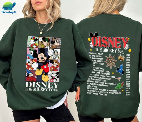 Disneyland The Mickey Tour Double Sided Sweatshirt