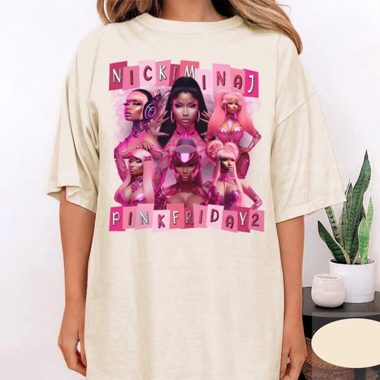 Nicki Minaj Vintage Shirt, Retro Pink Friday Airbrush Tee