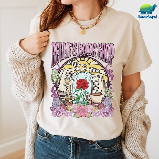Disney Retro Belle's Book Shop Shirt