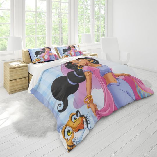 Princess Jasmine Bedding Set, Aladdin Bedding Set, Bedding Set