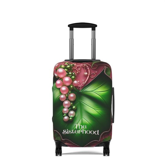 Ivy Leaf Pearl Luggage Cover, AKA Inspired Luggage Cover