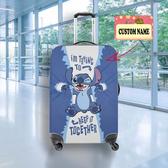 Personalize Stitch Travel Luggage Cover