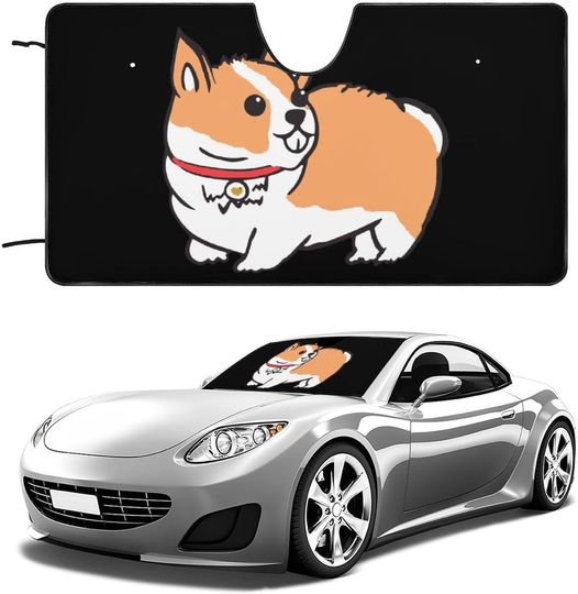 Corgi Puppy Funny Car Sunshade