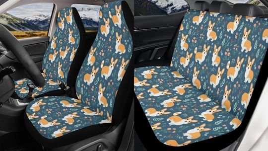 Cute Corgi Car Seat Cover, Corgi Lovers Gifts