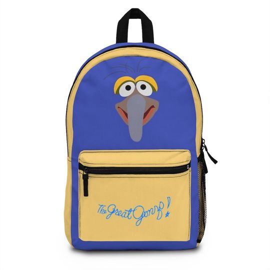 Muppets The Great Gonzo Backpack, Muppets Backpack, Gonzo Bag, Muppets Gift, School Backpack, Muppets Bag, Gonzo Backpack, Retro Backpack