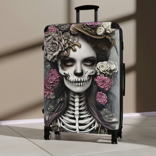 Sugar Skull Carry on Luggage Duffle Suitcase