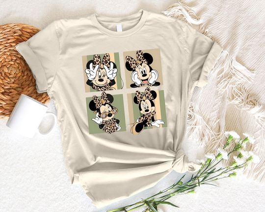 Disney Minnie Mouse Shirt, Leopard Minnie Mouse Trip Shirt, Disneyland Minnie Shirt, Disney Girl Trip Shirt, Retro Minnie Mouse Shirt