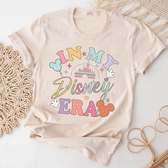In My Disney Era Bella Canvas Shirt, Disney Trip shirt, Colorful Vacay Shirt, Disney Aesthetic Shirt, Disneyworld Shirt,Disney Family Shirt