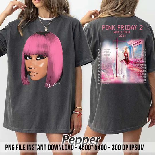 Vintage Nicki Minaj Pink Friday 2 Album 2024 Merch Shirt
