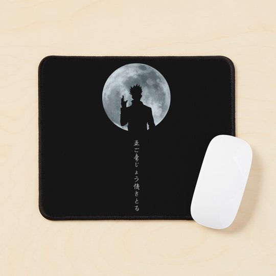 Gojo Satoru Moon Mouse Pad, Anime mouse pad