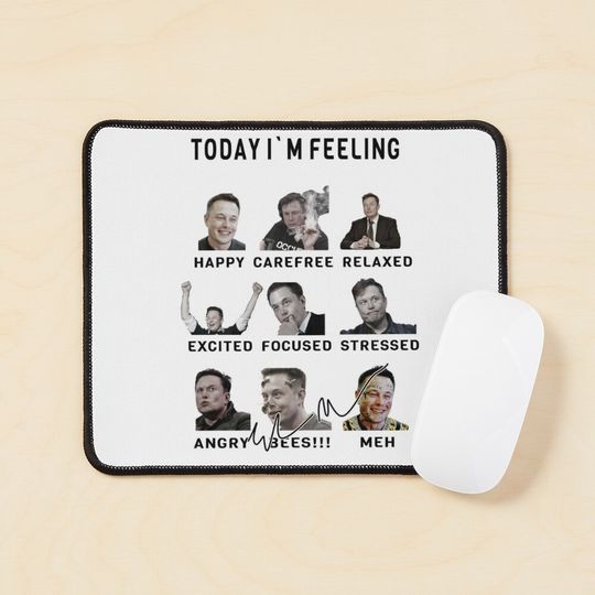 Elon Musk - Funny Feelings Mouse Pad
