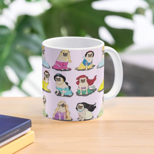 Pug Princesses Version 2 Coffee Mug