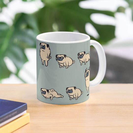 Pug Burpees Coffee Mug, Pug Lover Mug
