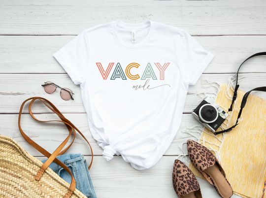 Vacay Mode Shirt, Vacation Shirt, Camping Shirt, Travel Shirt