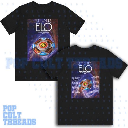 Jeff Lynne's ELO - The Over and Out Tour 2024 Shirt, Jeff Lynne's ELO Band Fan Shirt