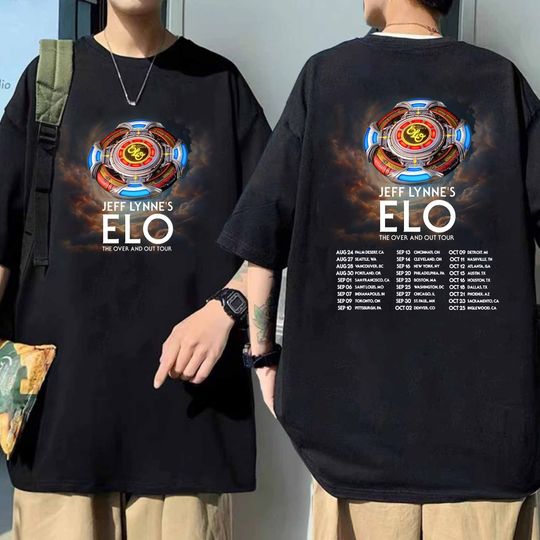 Jeff Lynne's ELO Over and Out FINAL Tour 2024 Shirt, Jeff Lynne's Elo 2024 Concert